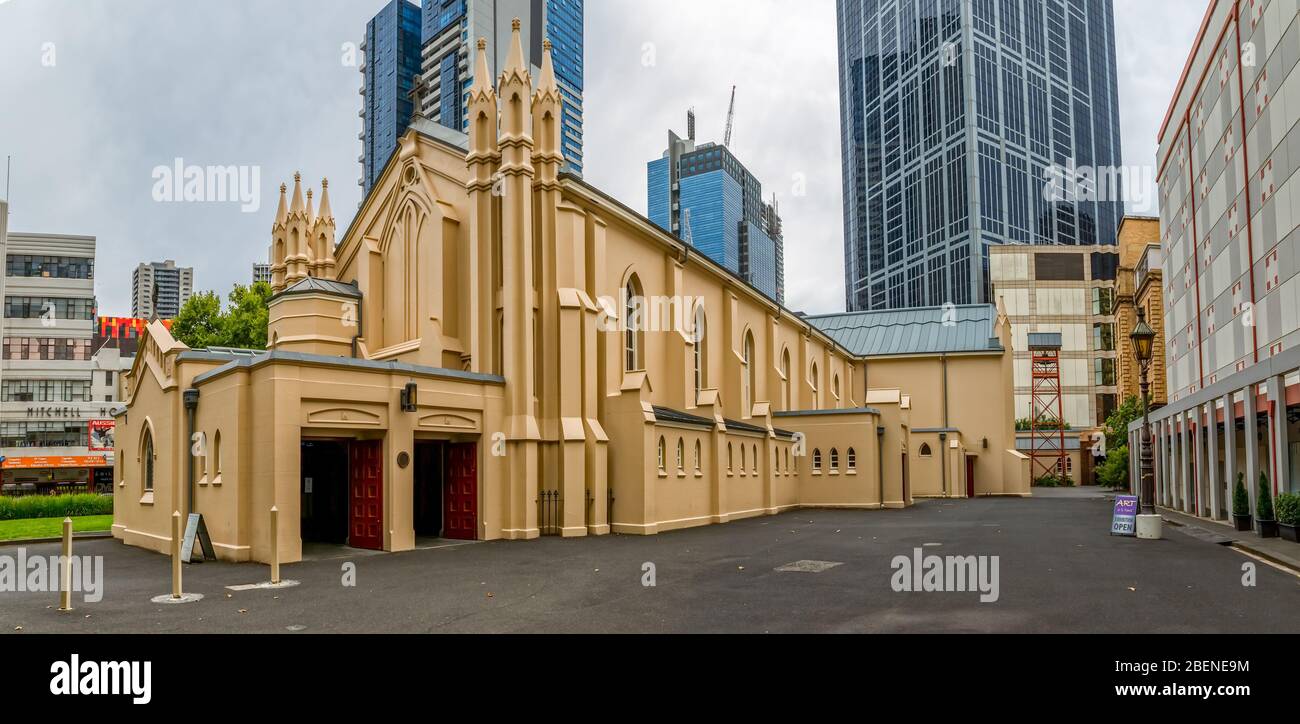 Église catholique Saint François de Melbourne Banque D'Images