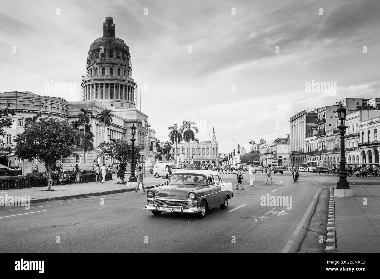 Paysage urbain de la Havane (Cuba) capturé en novembre 2015. Banque D'Images