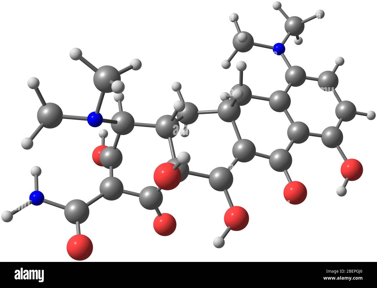 Minocycline ou Minocin est un antibiotique à action prolongée utilisé pour traiter des infections telles que la maladie de Lyme, l'Anthrax, la peste bubonique, la syphilis et le choléra Banque D'Images