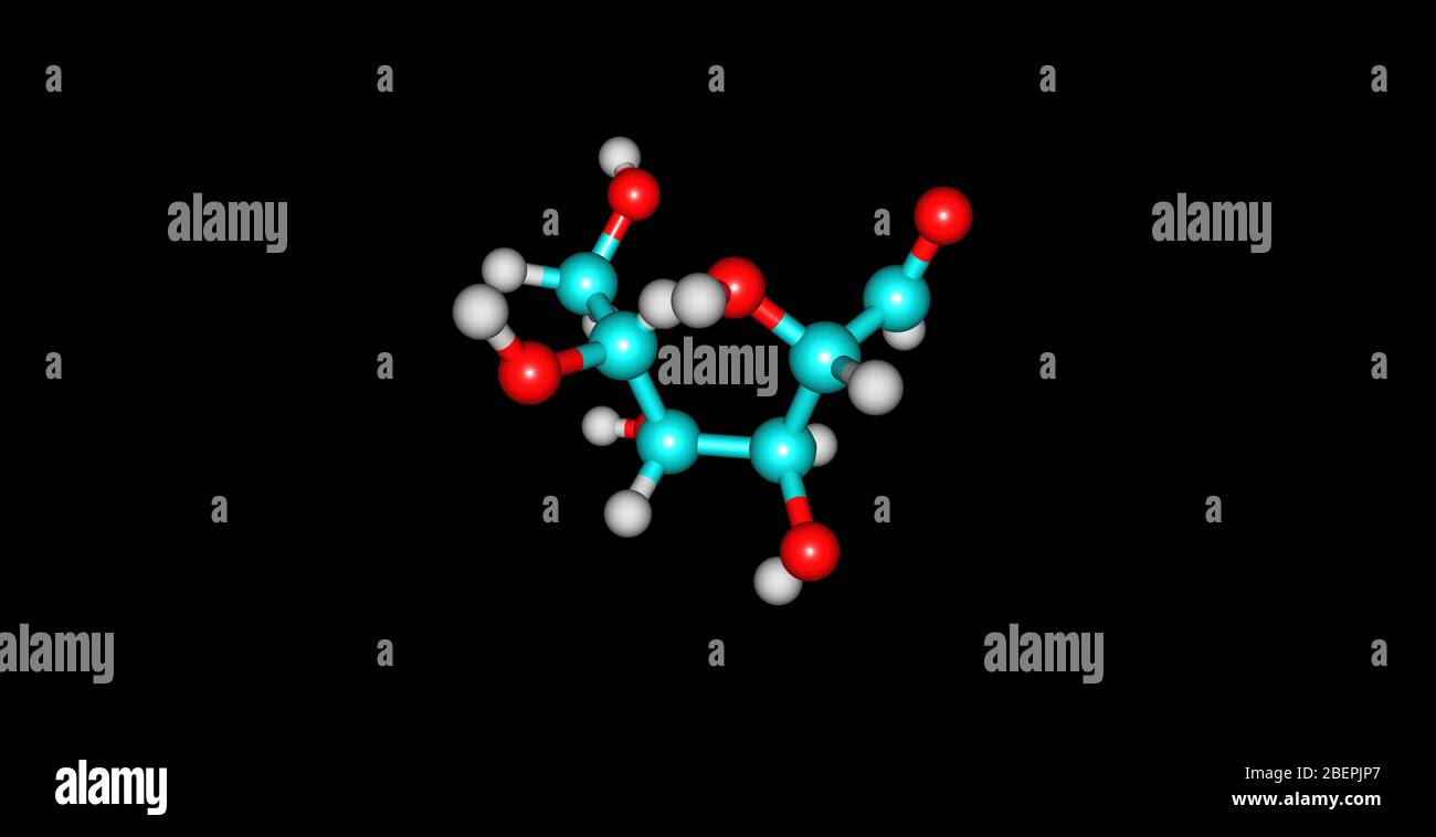 Le mannose est un monomère de sucre de la série d'aldohexose de glucides. Le mannose est important dans le métabolisme humain, en particulier dans la glycosylation de la soucoupe Banque D'Images