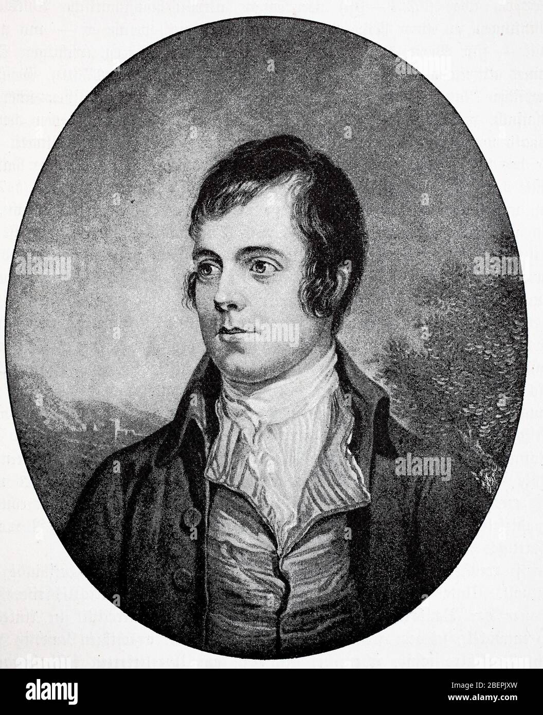 Robert Burns, 25 janvier 1759 - 21 juillet 1796 était un poète écossais / Robert Burns, 25. Januar 1759 - 21. Juli 1796 war ein schottischer Dichter, Historisch, numérique amélioration de la reproduction d'un original du XIXe siècle / digitale Reproduktion einer Originallage voraus dem 19. Jahrhundert Banque D'Images