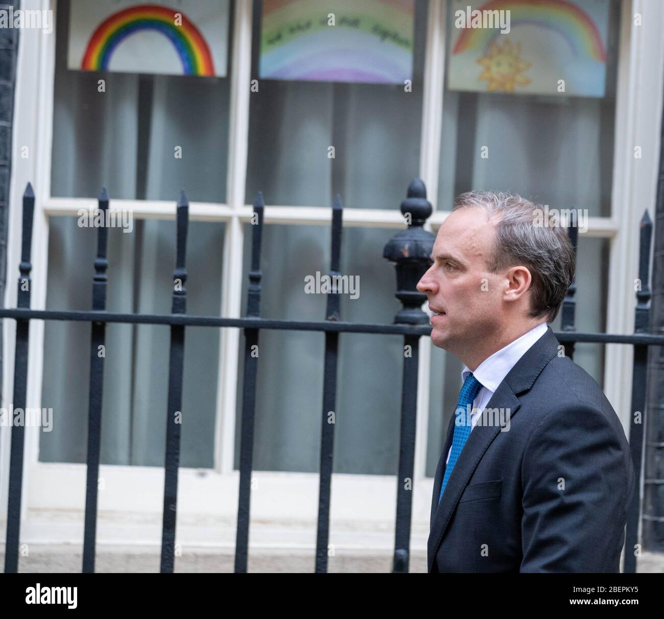 Londres, Royaume-Uni. 15 avril 2020. Dominic Raab MP PC Foreign Secretary 10 Downing Street, Londres UK Credit: Ian Davidson/Alay Live News Banque D'Images