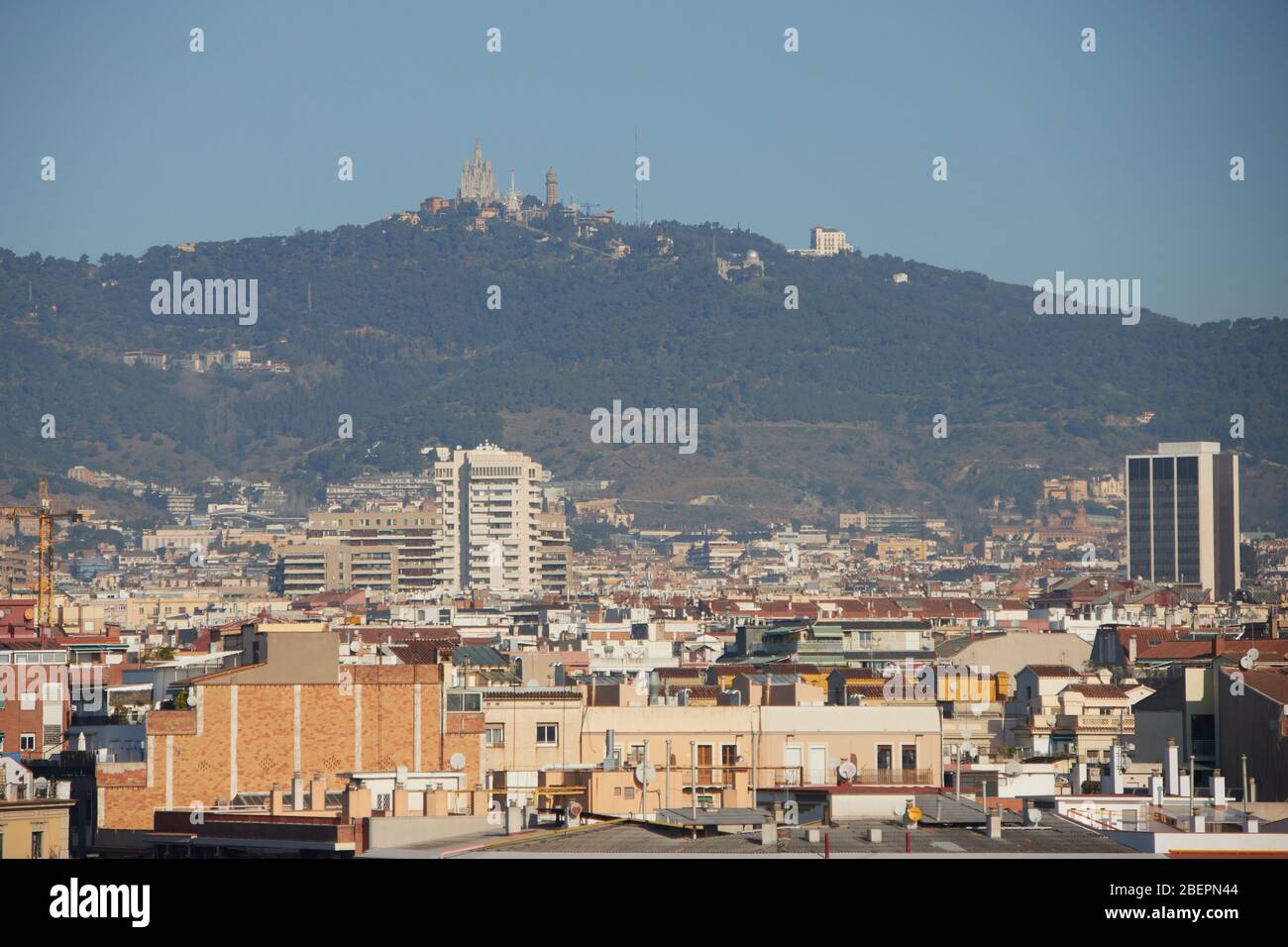 La ville de Barcelone en Catalogne, Espagne Banque D'Images