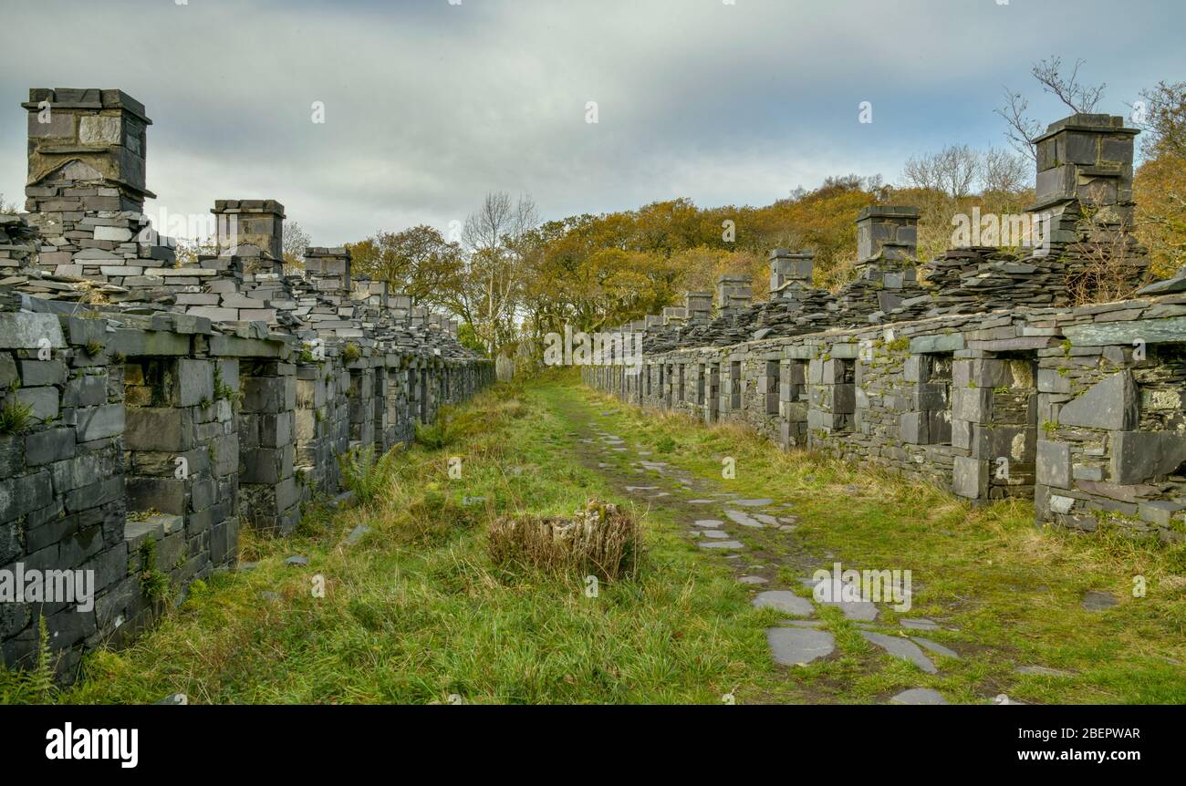 Casernes d'Anglesey à Dinorwig, Llanberis, au nord du Pays de Galles Banque D'Images