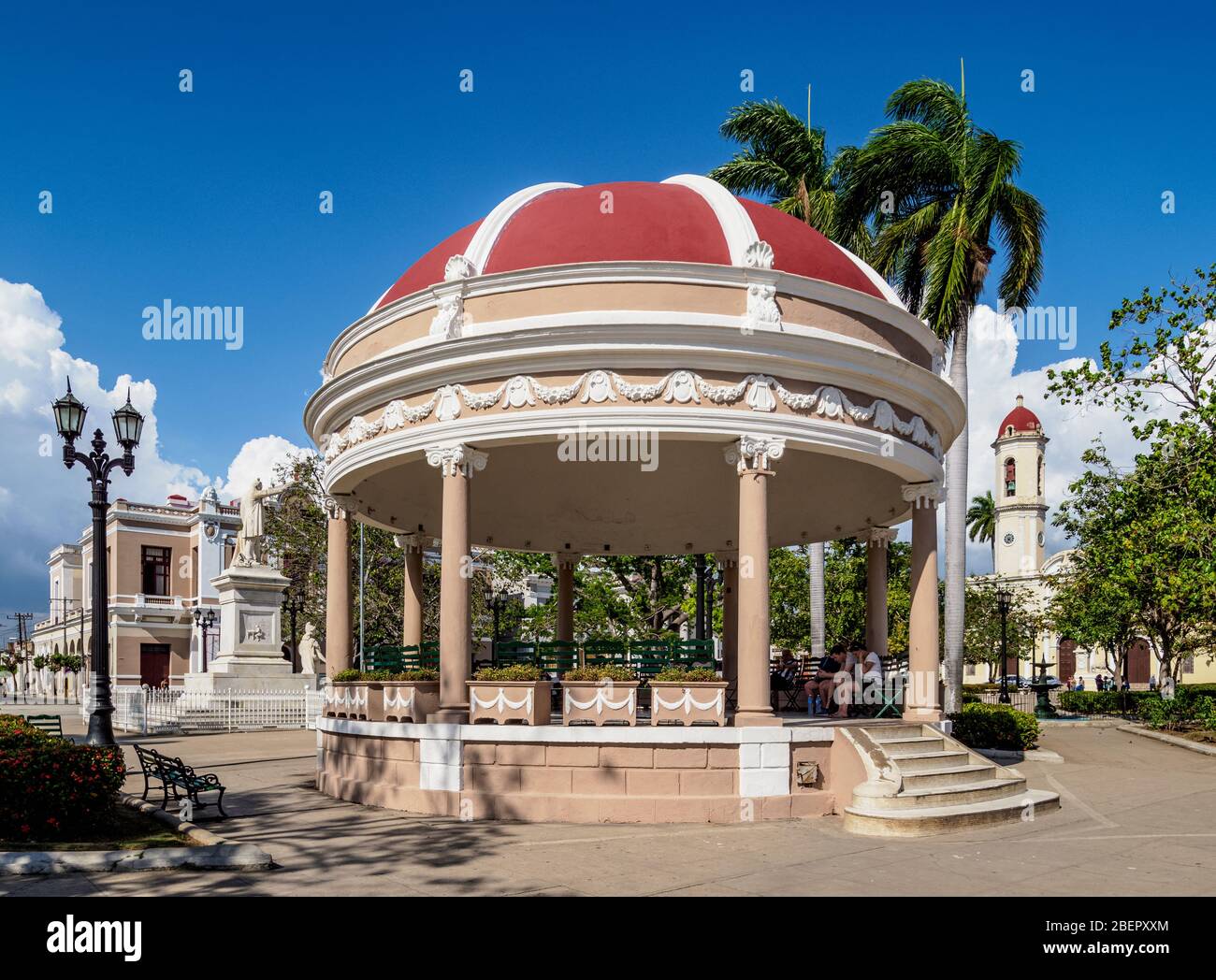 Parc José Marti, place principale, Cienfuegos, province de Cienfuegos, Cuba Banque D'Images