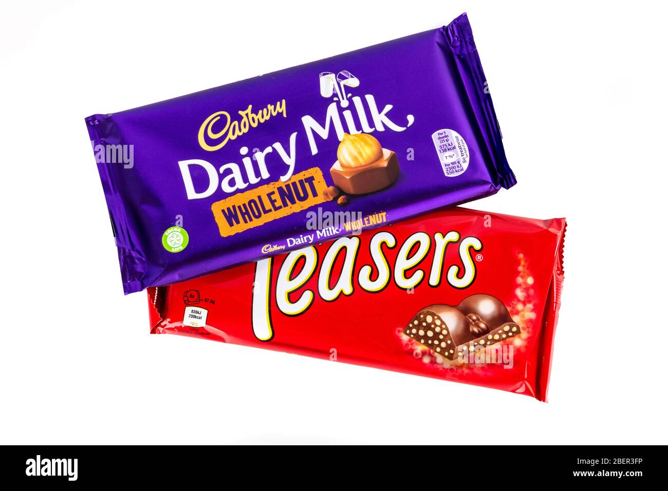 Barres de chocolat, barres de chocolat, lait laitier Cadburys, lait laitier cadbury, bar, bars, malteasers, teasers, chocolat, Royaume-Uni, barre de chocolat, Banque D'Images
