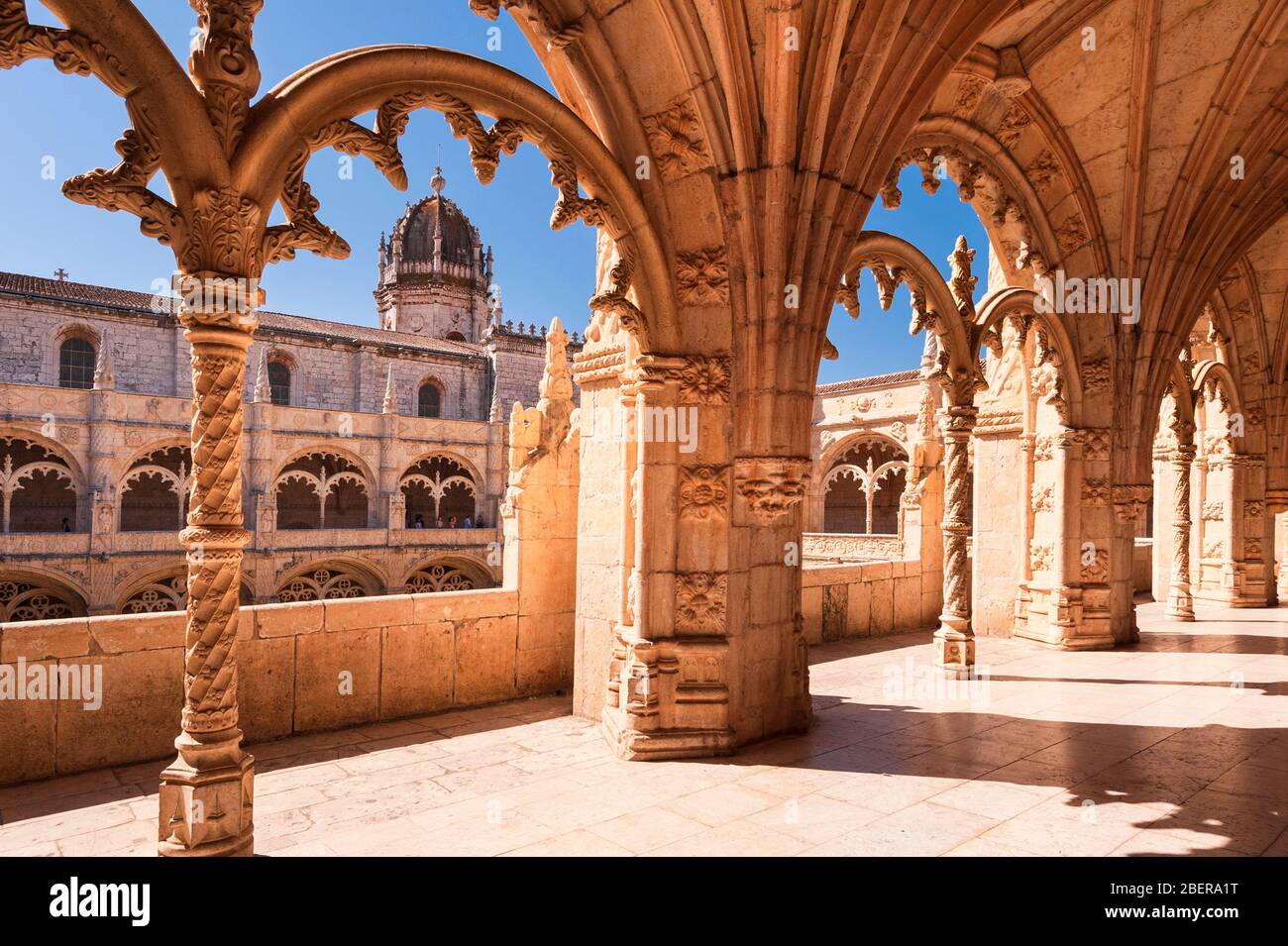 Monastère portugais le Mosteiro dos Jeronimos, Lisbonne, Portugal Banque D'Images