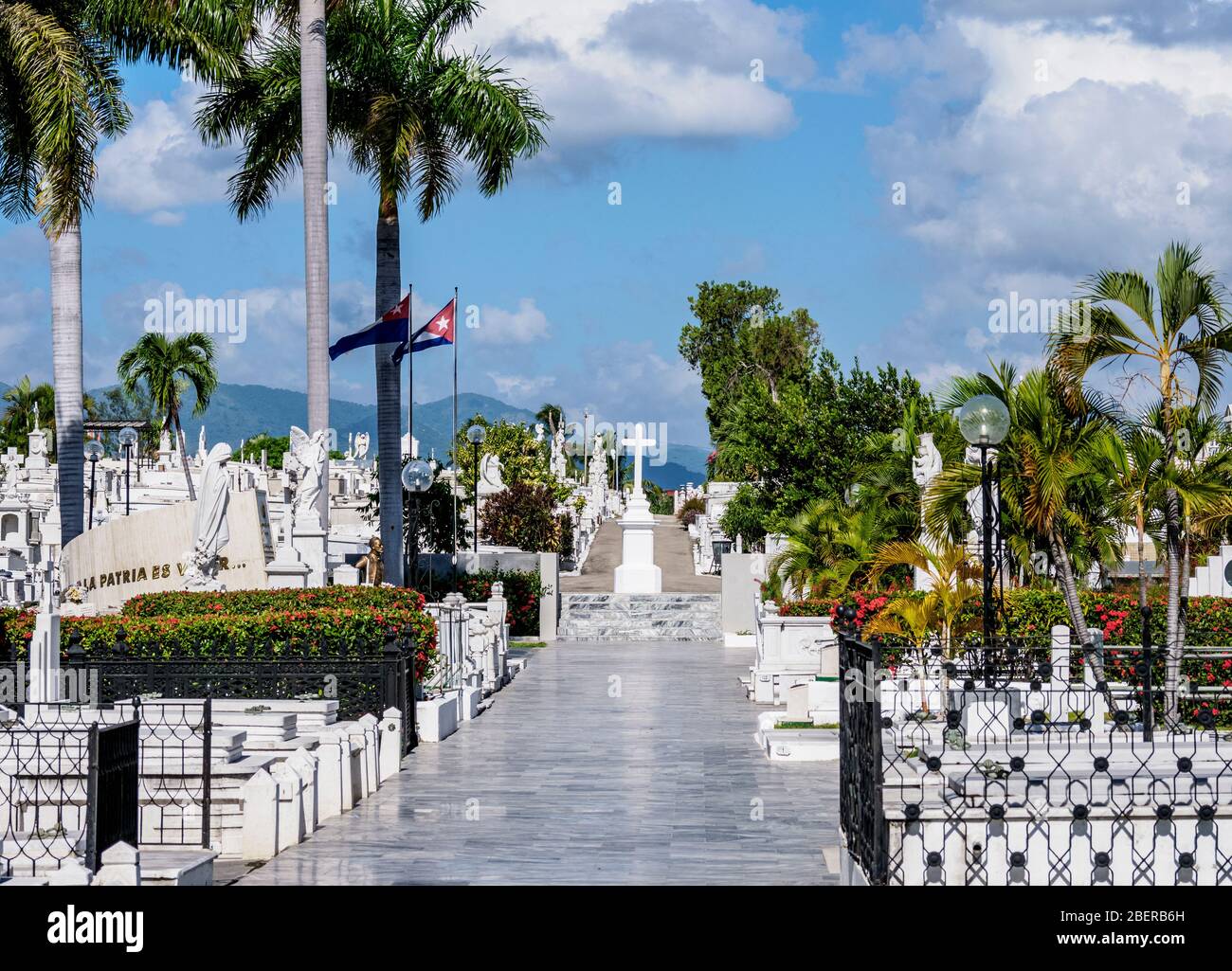 Cimetière Santa Ifigenia, Santiago de Cuba, Province de Santiago de Cuba, Cuba Banque D'Images