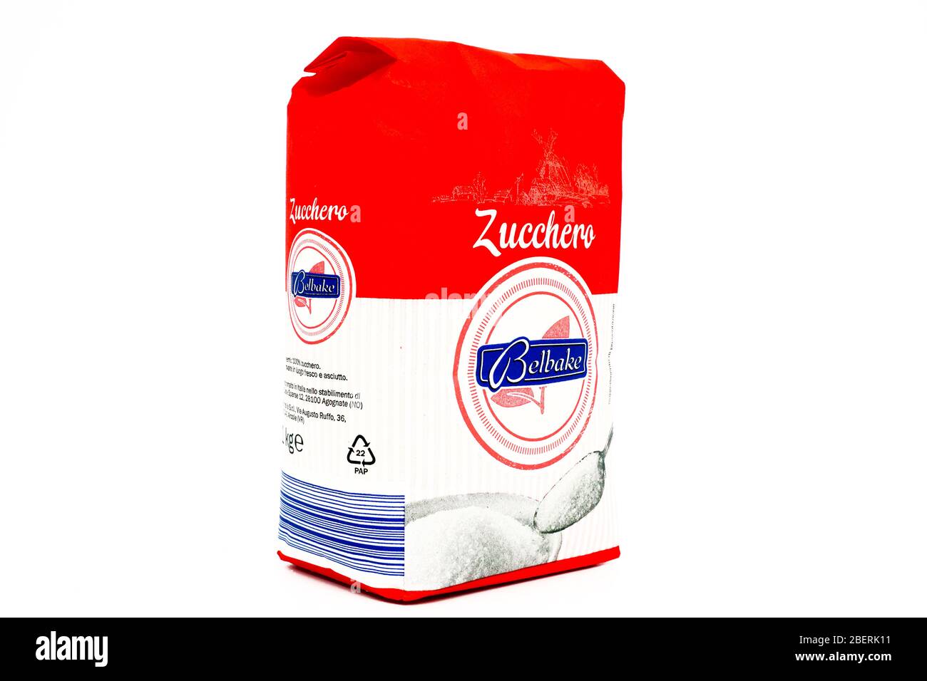 Sucre Belbake vendu par la chaîne de supermarchés LIDL Banque D'Images