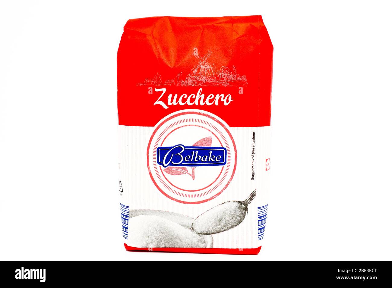 Sucre Belbake vendu par la chaîne de supermarchés LIDL Banque D'Images