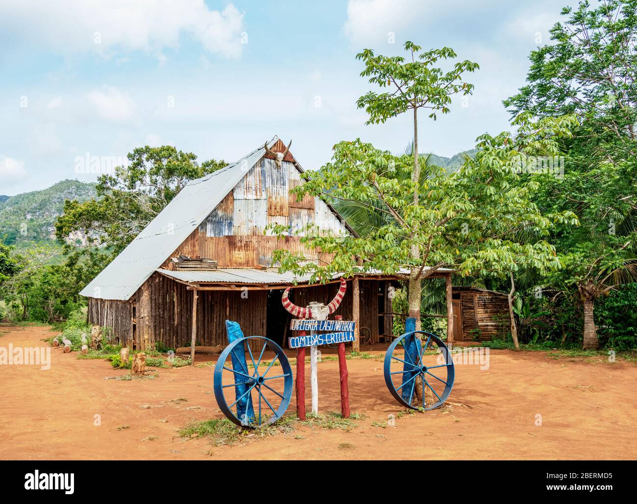 Lago Natural Cafe, Vinales Valley, site classé au patrimoine mondial de l'UNESCO, province de Pinar del Rio, Cuba Banque D'Images