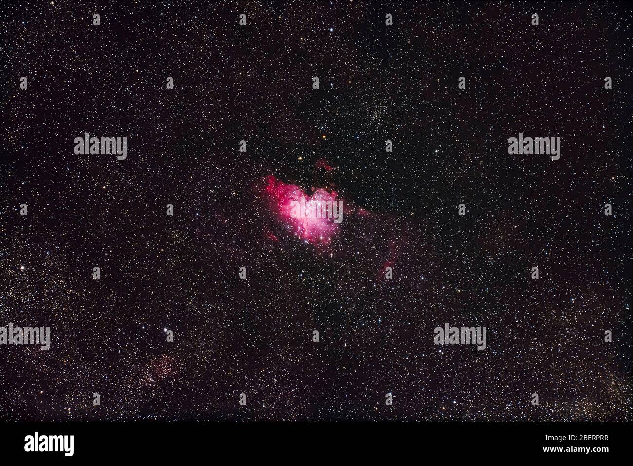 Messier 16, la nébuleuse aigle à Serpen. Banque D'Images