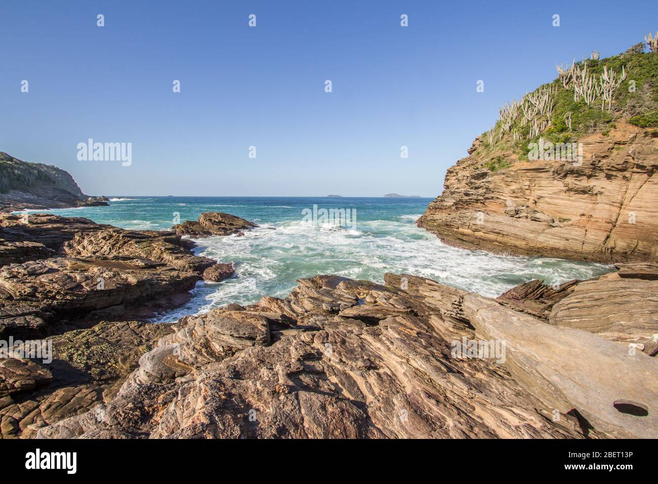 Plage de Ferradurinha à Buzios, Brésil, Rio de Janeiro Banque D'Images