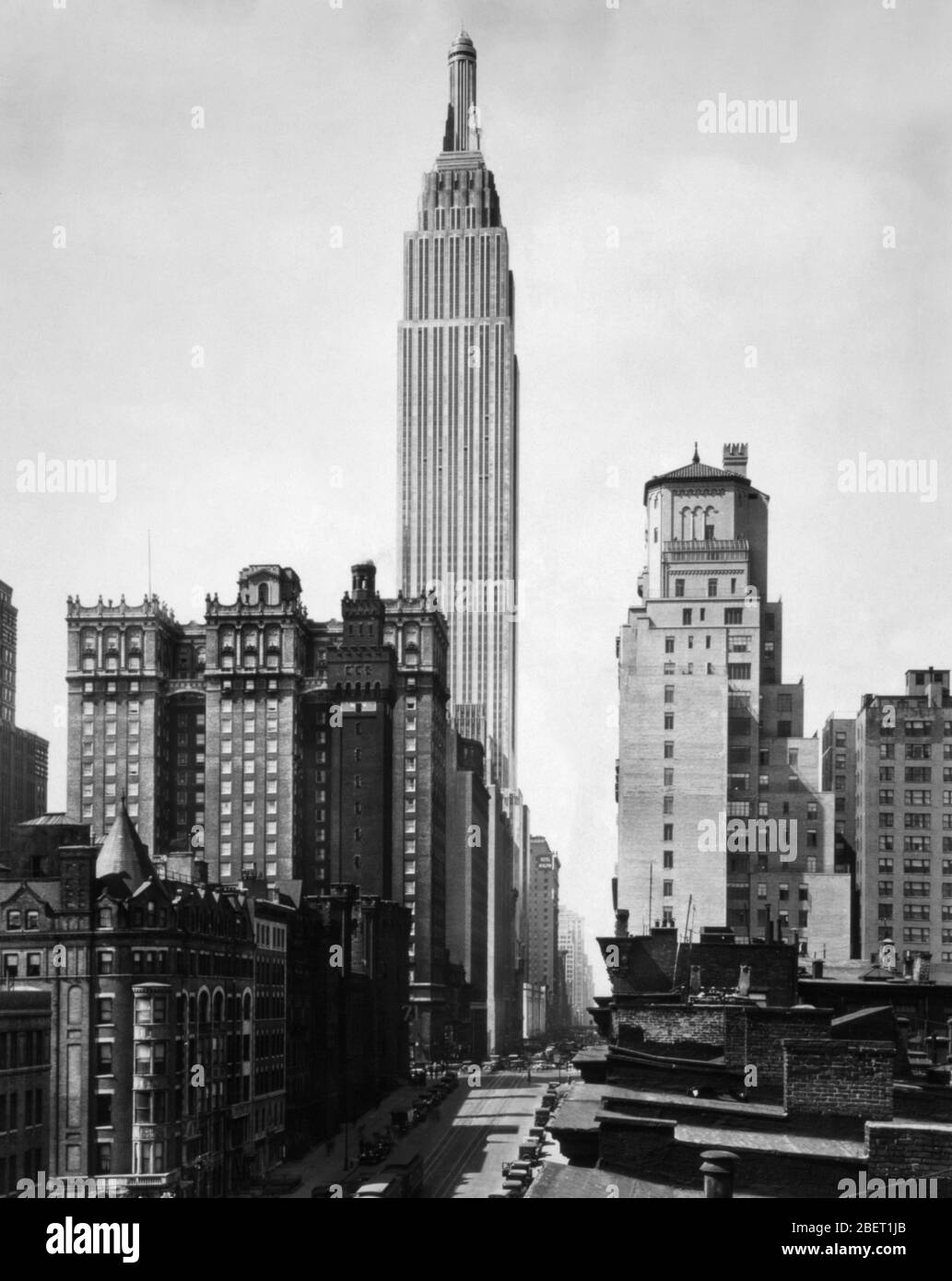 Le célèbre Empire State Building, 1931. Banque D'Images