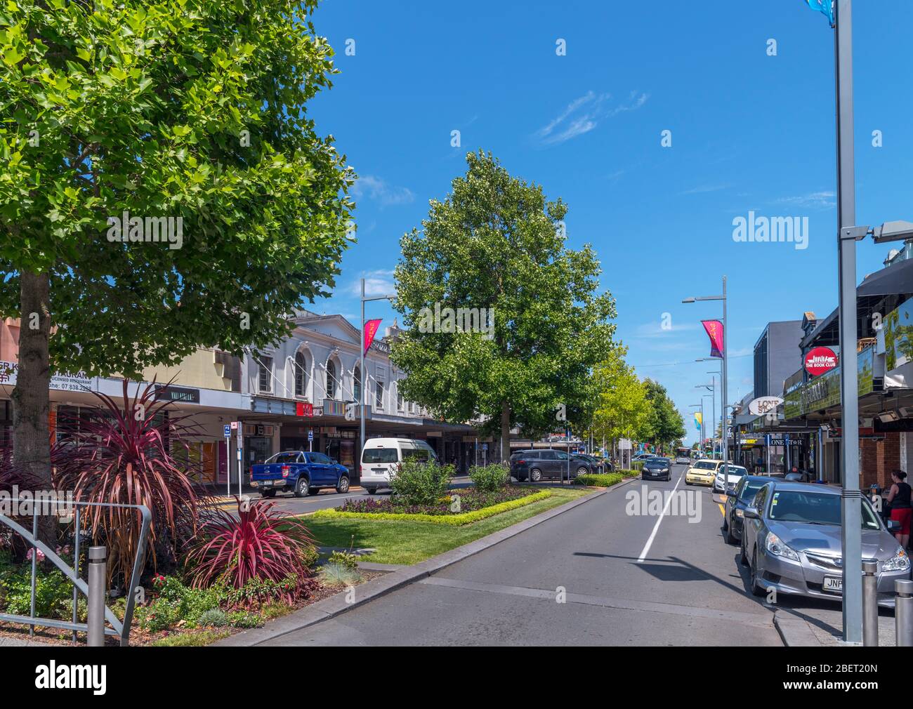 Victoria Street dans le centre-ville de Hamilton, Nouvelle-Zélande Banque D'Images