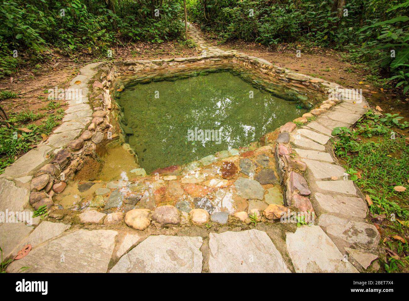 Jardim do Eden eau naturelle de la piscine. Chapada dos veadeiros, Goias, Brésil Banque D'Images