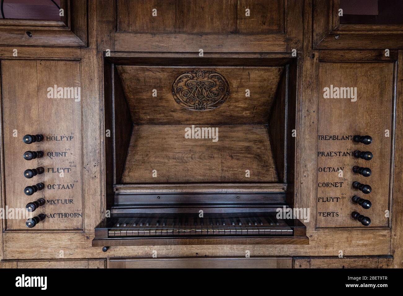 Amsterdam, Pays-Bas - mai 2016 : orgue dans l'église cachée de notre Seigneur dans l'Attique Banque D'Images