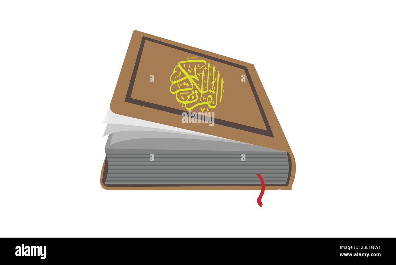 Koran al Kareem dans illustrateur vectoriel, la Sainte icône de vecteur quran. Illustration de Vecteur