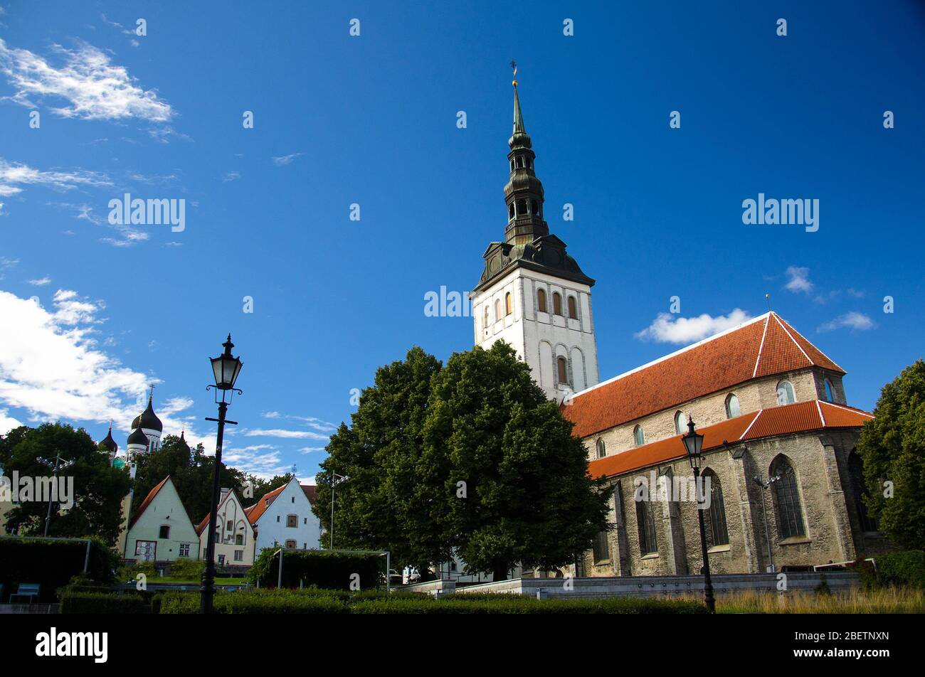 Église Saint-Nicolas et musée de la vieille ville de Tallinn, Estonie Banque D'Images