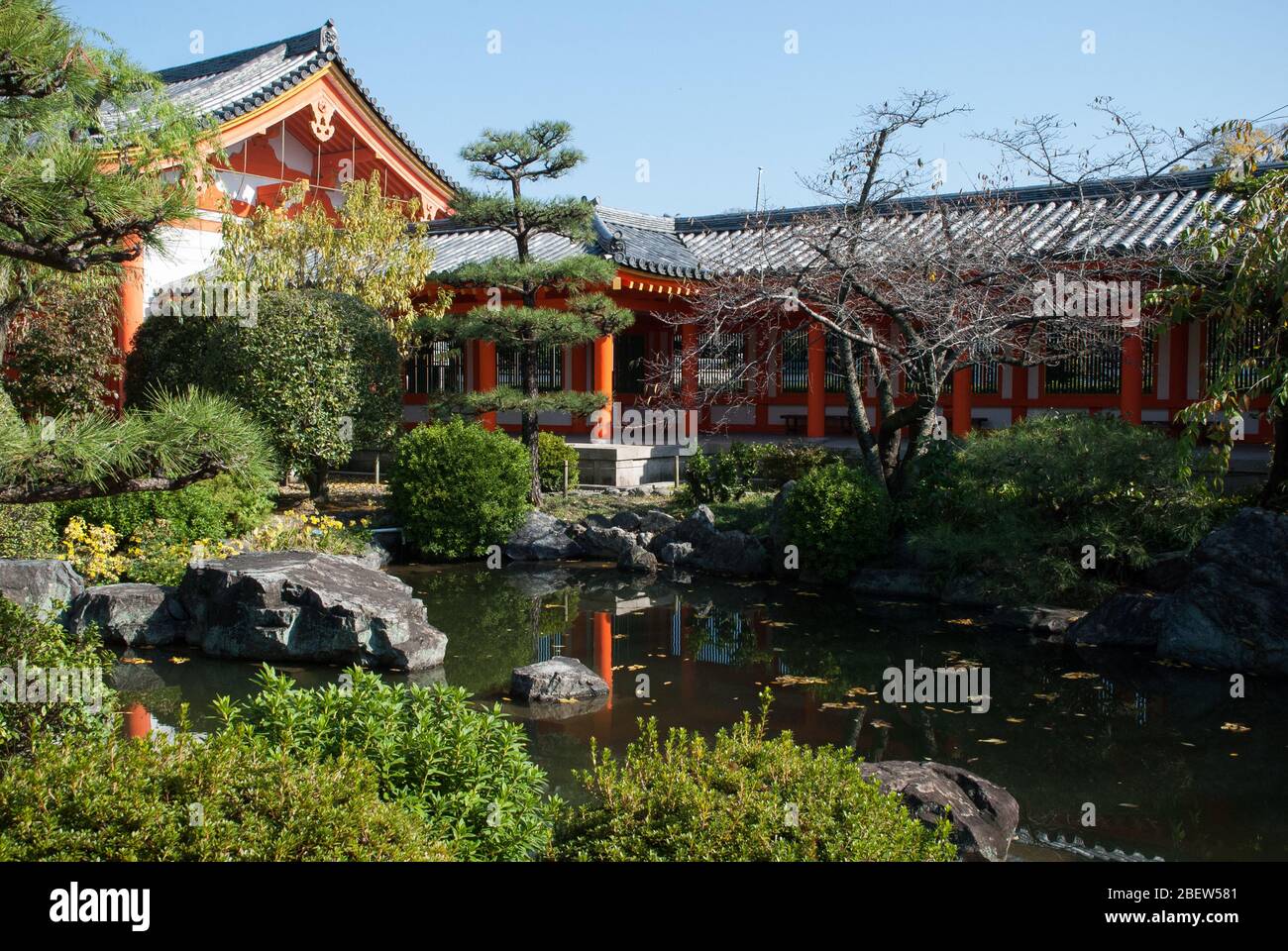 Temple Sanjūsangen-dō (trente-trois ken), Higashiyama, Kyoto, Japon. Créé 1164 Banque D'Images