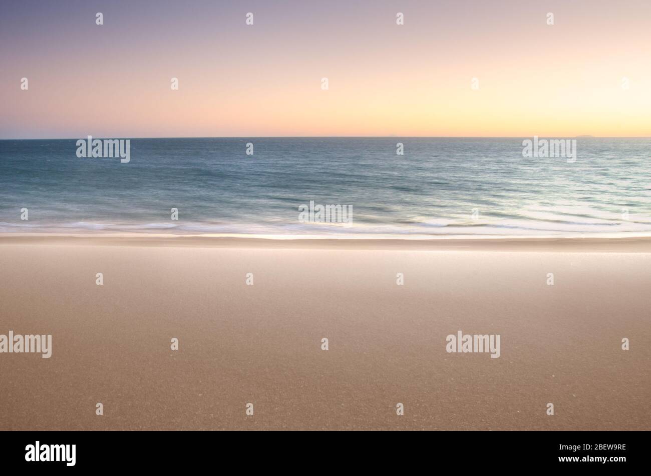 PLAGE SAN NICOLAS, SONORA / MEXIQUE - 13 OCTOBRE 2012.coucher de soleil sur la plage San Nicolas. Situé près de Kino Bay. Banque D'Images