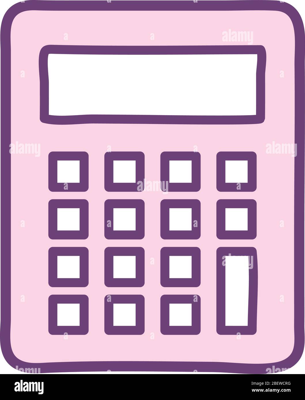 Calculatrice style ligne outil icône vecteur conception Image Vectorielle  Stock - Alamy