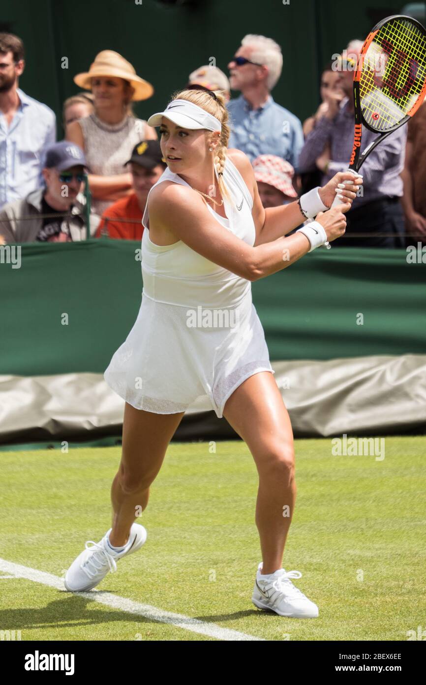 Fanny Stolar à Wimbledon 2019 Banque D'Images