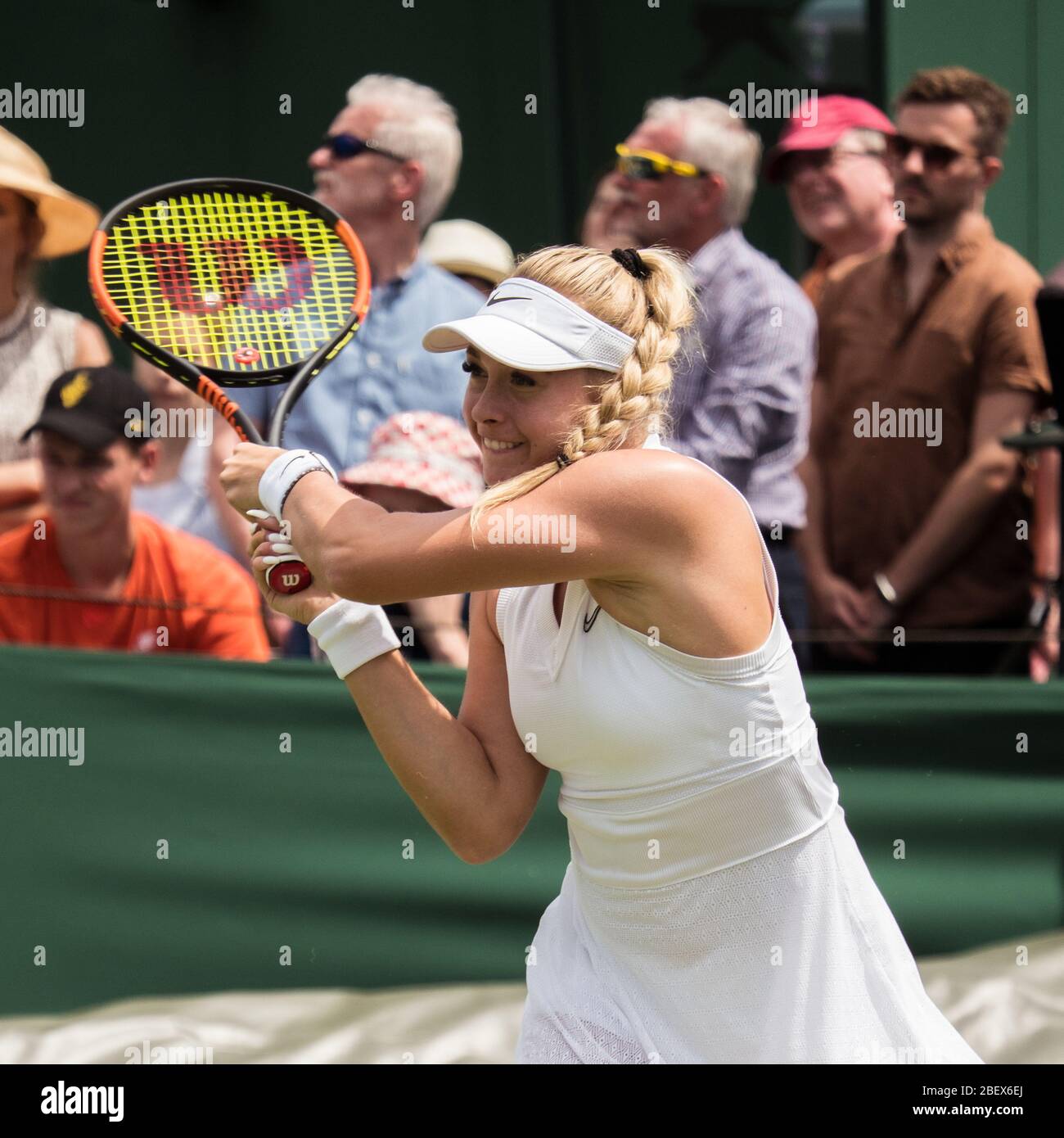 Fanny Stolar à Wimbledon 2019 Banque D'Images