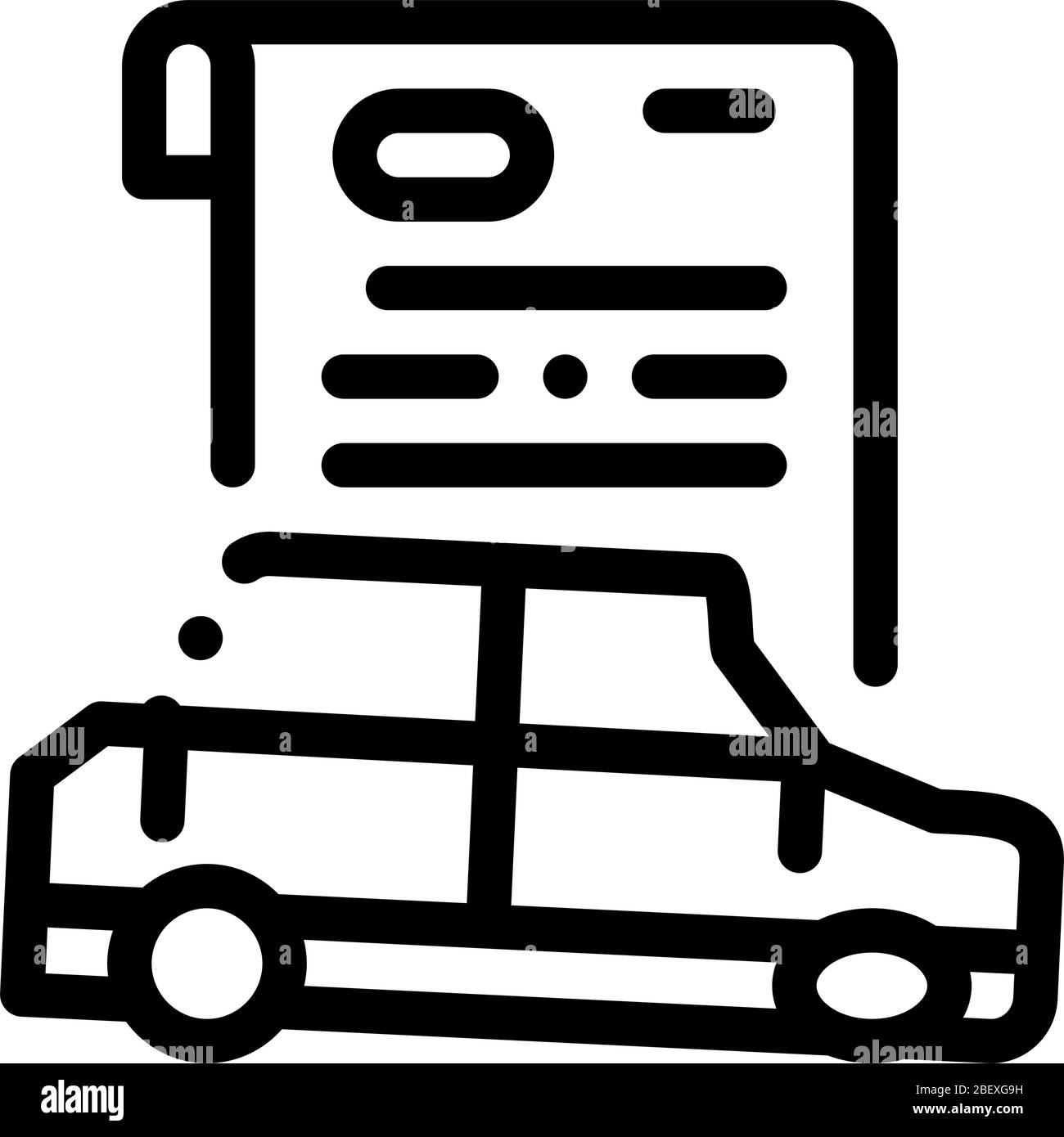 illustration du vecteur de l'icône assurance automobile Illustration de Vecteur