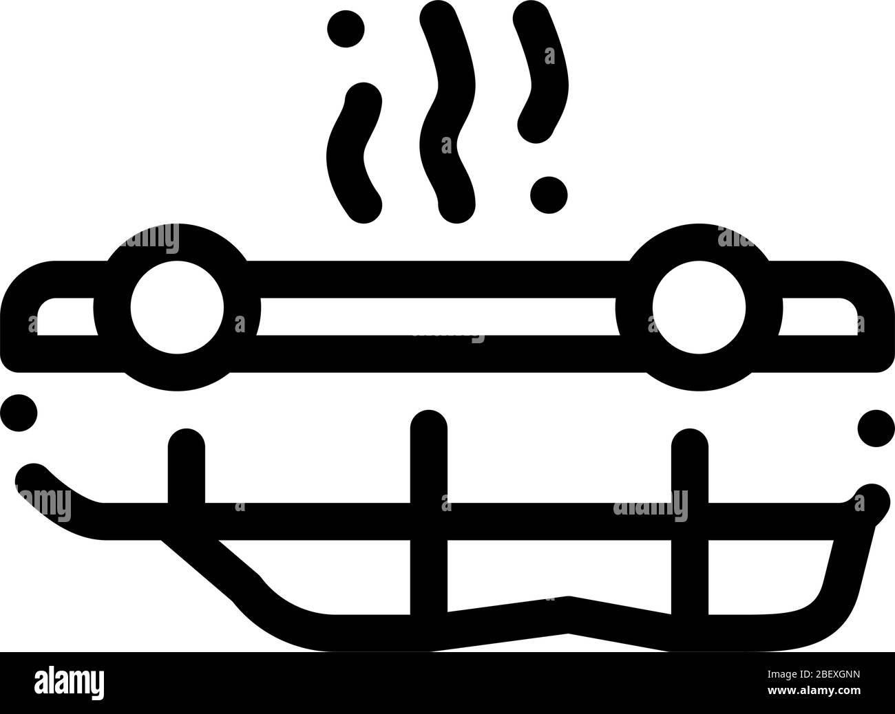 illustration du vecteur d'icône de voiture inversée Illustration de Vecteur
