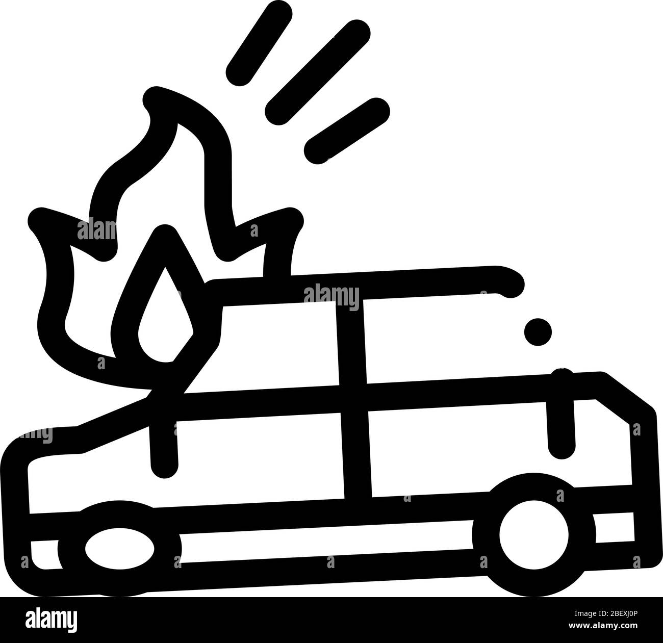 illustration du vecteur d'icône d'allumage de voiture Illustration de Vecteur