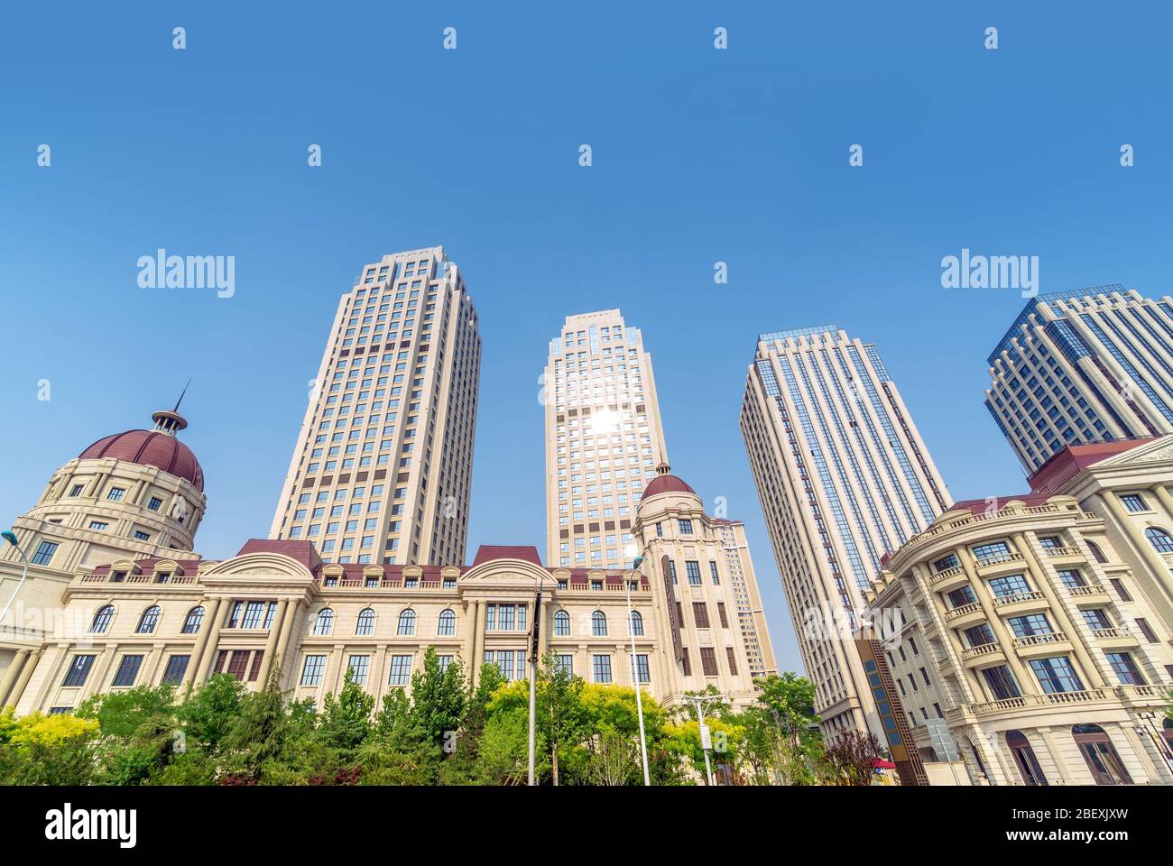 Architecture de style européen du XIXe siècle dans les concessions étrangères à Tianjin, en Chine Banque D'Images