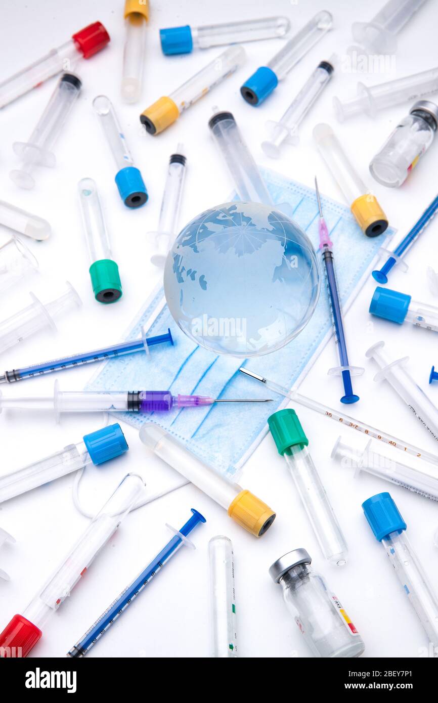 Recherche sur le vaccin antiviral Banque D'Images