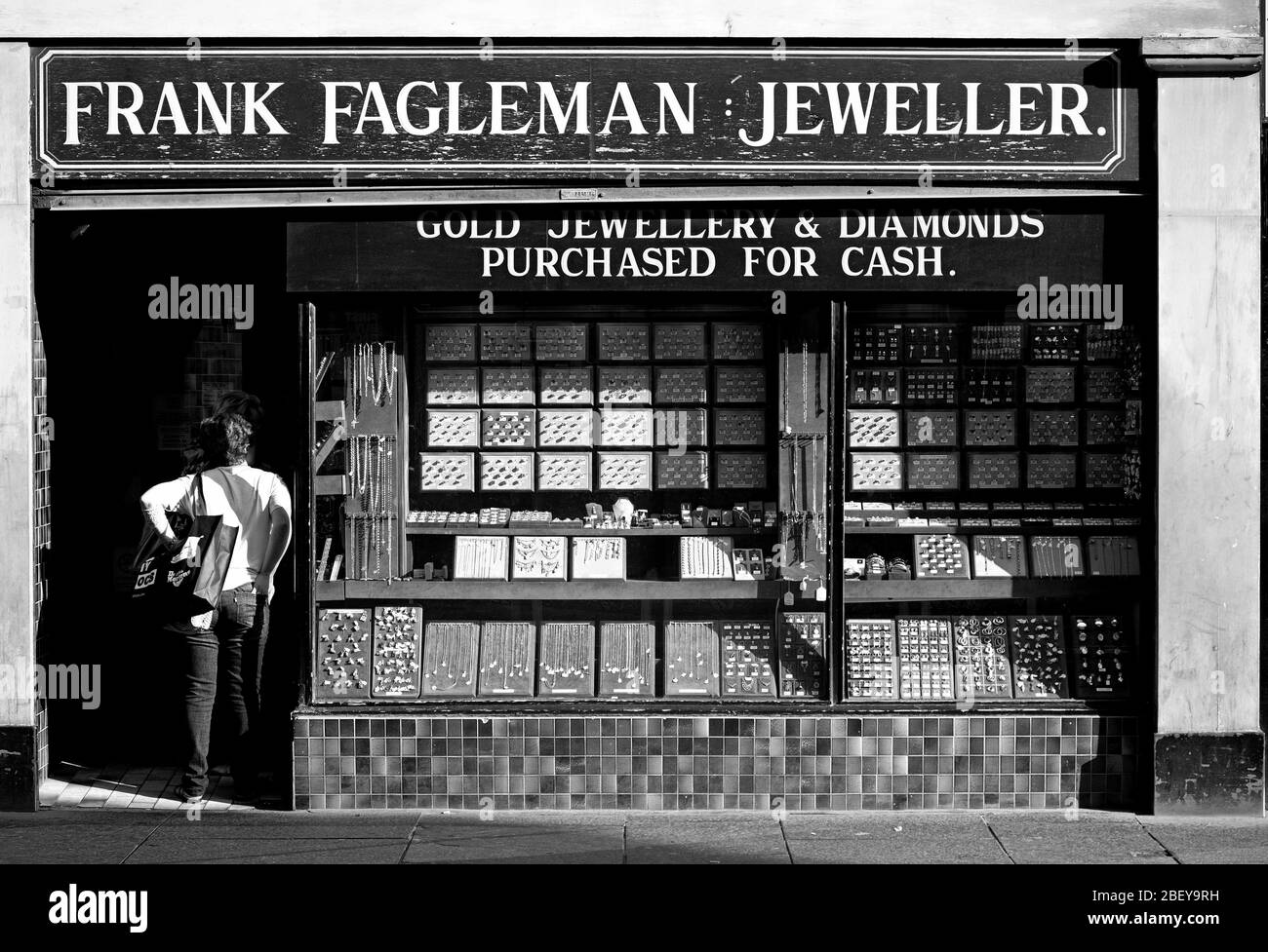 Bijoutier à Newcastle, Royaume-Uni Banque D'Images