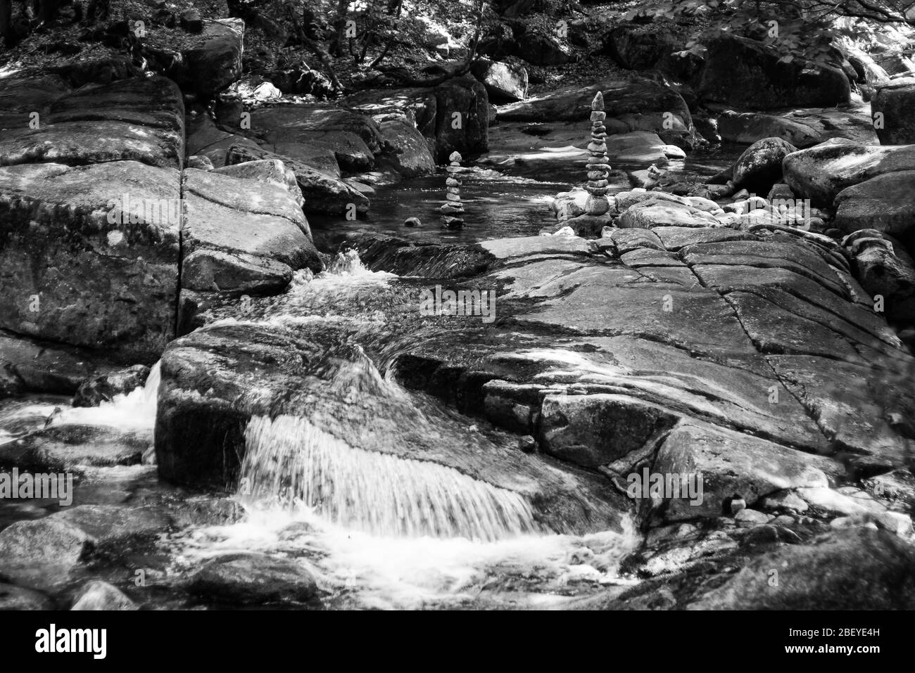 Mumlava cascade, Harrachov, montagnes géantes, parc national de Krkonose, République tchèque - image Banque D'Images