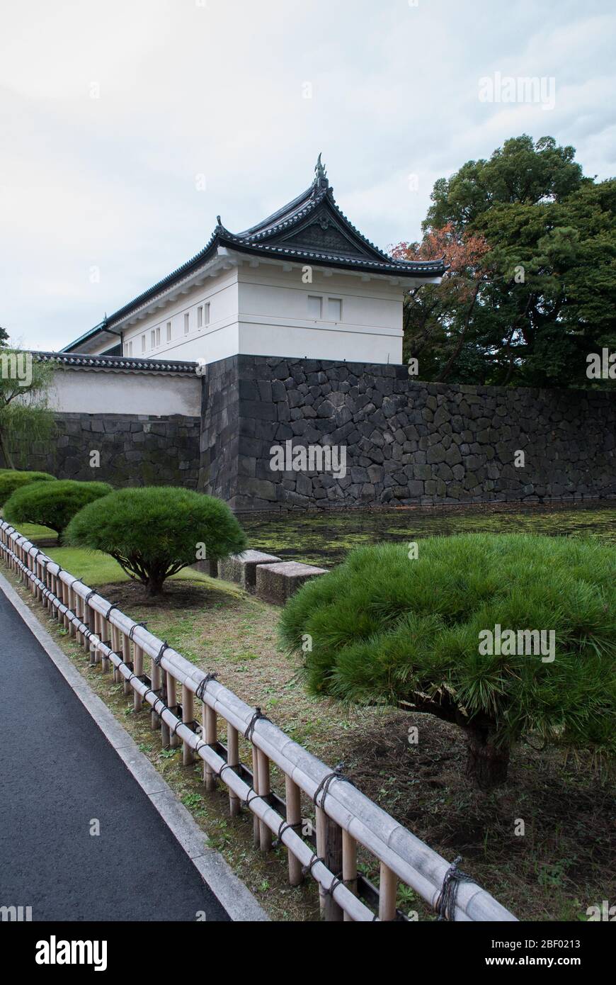 Vieux château d'Edo Palais impérial de Tokyo, quartier de Chiyoda, Tokyo, Japon Banque D'Images