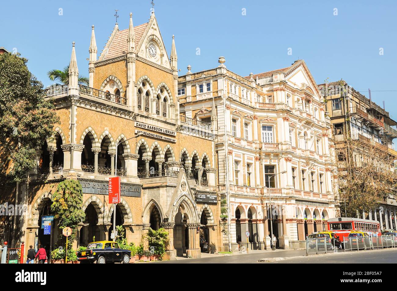Mumbai, Inde-MARS 04,2013 : Bibliothèque David Sassoon, monument architectural DE LA VILLE DE MUMBAY Banque D'Images