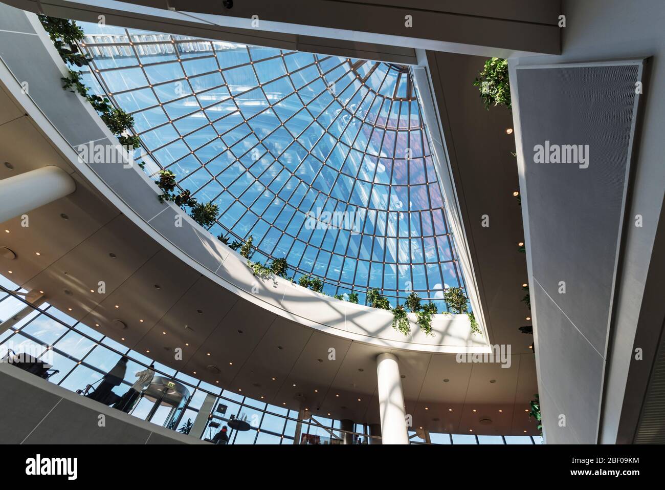 Édifice Perlan à reykjavik en hiver, islande Banque D'Images