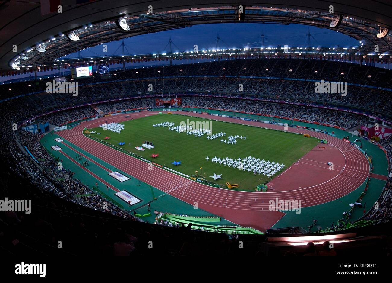 St-Denis, France. 31 août 2003. Clôture des cererfonds aux Championnats du monde de l'IAAF en athlétisme à Stade de France le dimanche 31 août 2003. Photo via crédit: Newscom/Alay Live News Banque D'Images