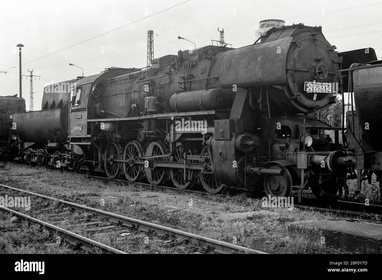 Moteur Cottbus versé en 1990 Banque D'Images