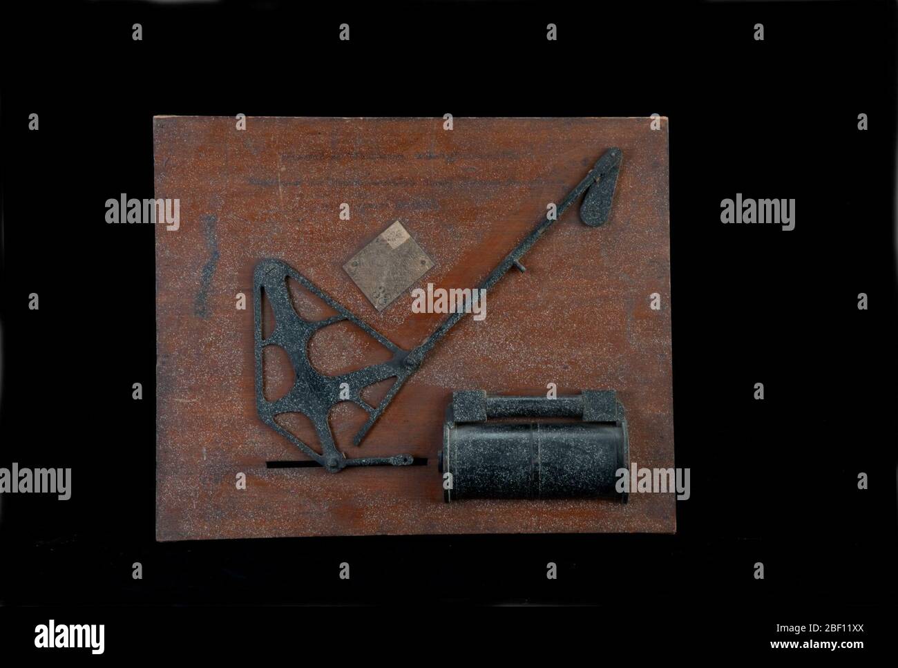 Allume-cigare modèle de brevet horizontal et de moteur de faisceau amélioré. Ce modèle a été soumis à l'Office des brevets des États-Unis avec la demande de brevet accordée à William A. Lighthall, d'Albany, New York, le 14 avril 1838, no Banque D'Images