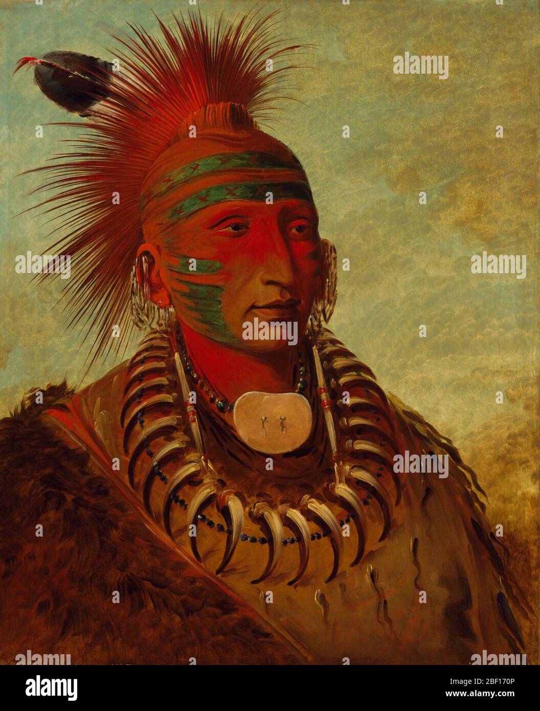 Nohomogne one qui ne donne aucune attention. George Catlin a qualifié cet homme de « l’homme le plus beau du parti » et a noté les membres « élégants » du chef et le cadre « herculéen ». Les braves de l’Iowa, également appelés « nez romain », sont morts à Liverpool, en Angleterre, avant que la délégation de l’Iowa ne quitte Paris. Banque D'Images Nohomogne one qui ne donne aucune attention. George Catlin a qualifié cet homme de « l’homme le plus beau du parti » et a noté les membres « élégants » du chef et le cadre « herculéen ». Les braves de l’Iowa, également appelés « nez romain », sont morts à Liverpool, en Angleterre, avant que la délégation de l’Iowa ne quitte Paris. Banque D'Images