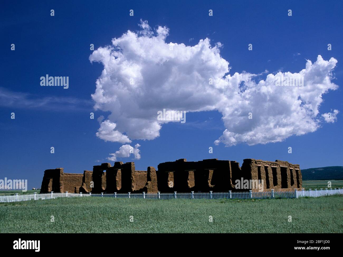 Hôpital, monument national de fort Union, Nouveau-Mexique Banque D'Images