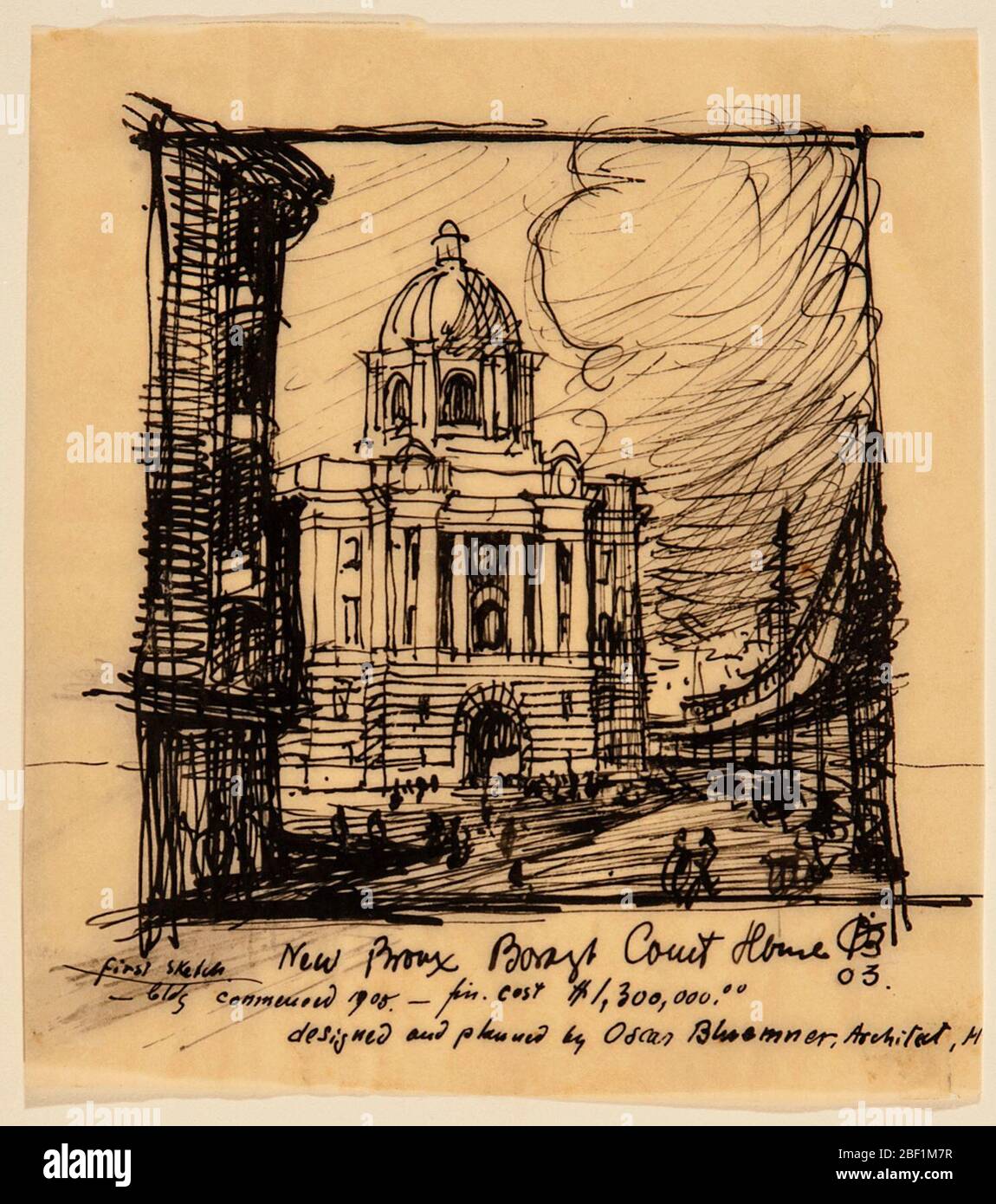 Nouveau palais de justice du comté de Bronx. Joseph Erdelac, Cleveland, OH, au 24 mai 1978Don du MUSÉE Joseph ErdelacHIRSHHORN ET DU JARDIN DE SCULPTURES, Smithsonian institution, Washington, DC. 'Oscar Bluemner', 14 novembre 1979-2 mars 1980, n° Cat 7, Ill. P. 23.COLUMBUS MUSEUM OF ART, Ohio. Banque D'Images