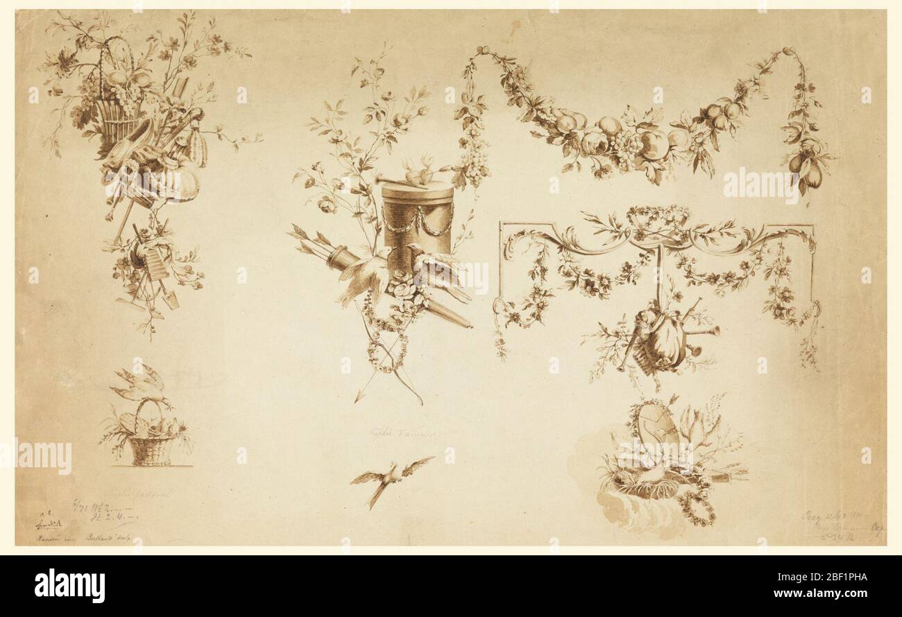 Conceptions pour trophées. Divers trophées sont représentés. Banque D'Images