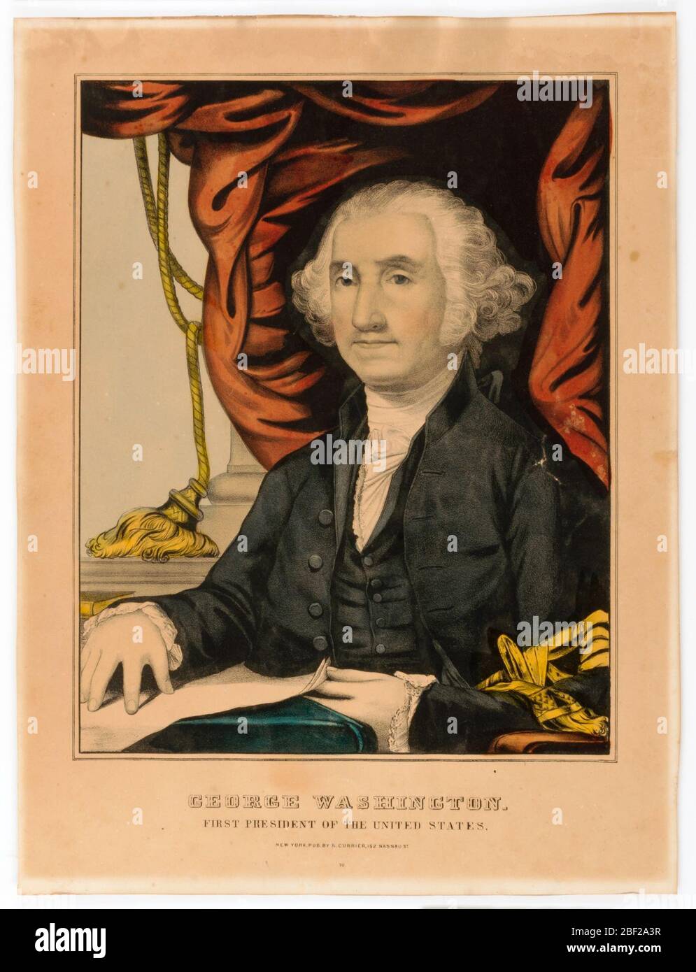 George Washington Premier président des États-Unis. Banque D'Images George Washington Premier président des États-Unis. Banque D'Images