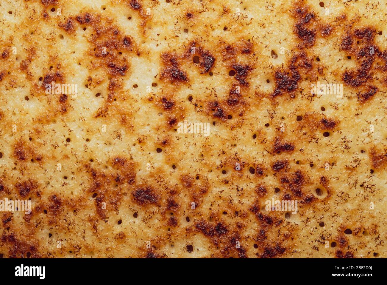 Crêpes fines fond étroit Banque D'Images