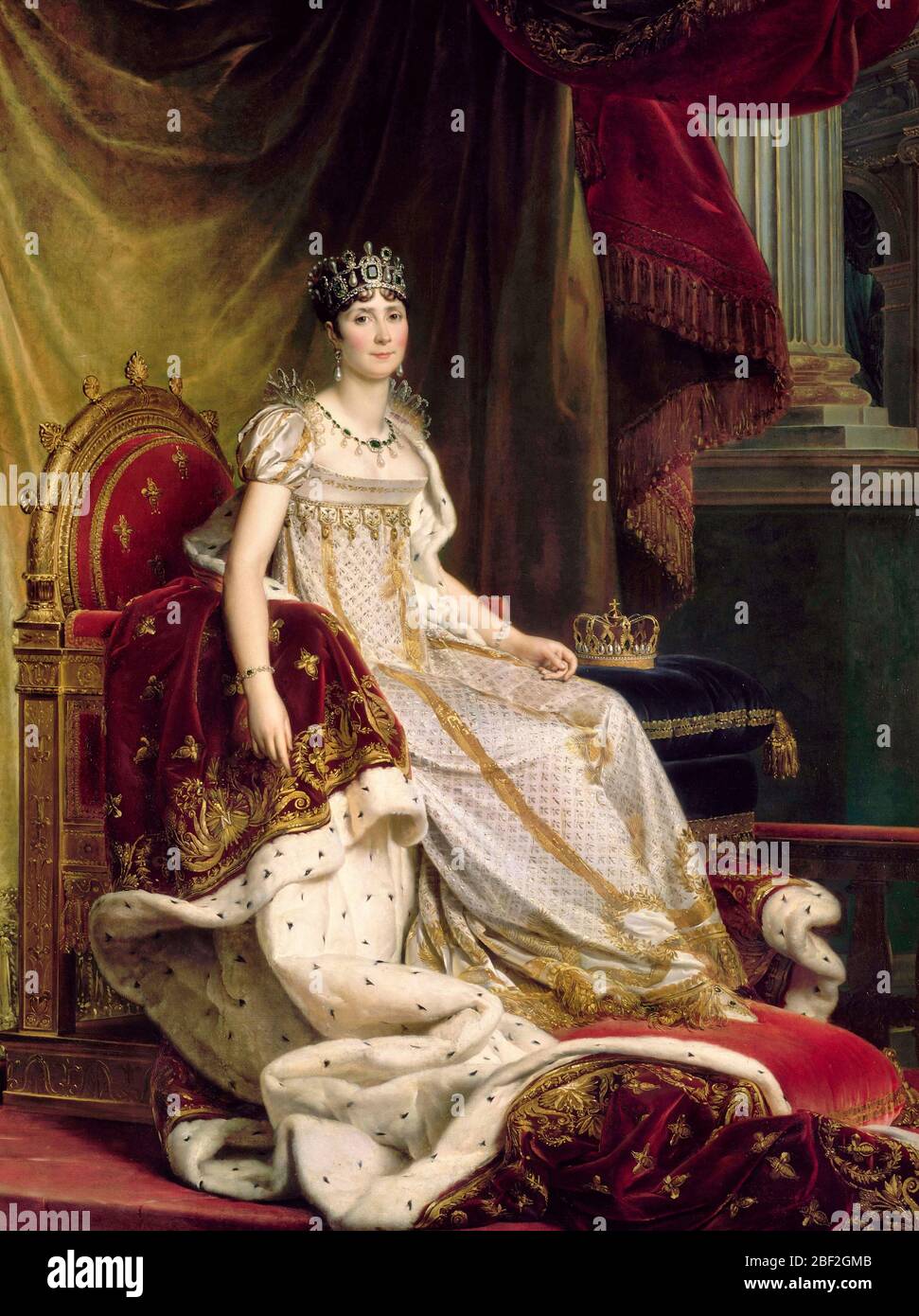 Empress Josephine dans des robes de couronnement - François Gerard, vers 1807 Banque D'Images