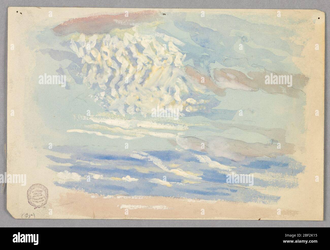 Étude des nuages Rome Italie. Esquisse d'un nuage. Banque D'Images