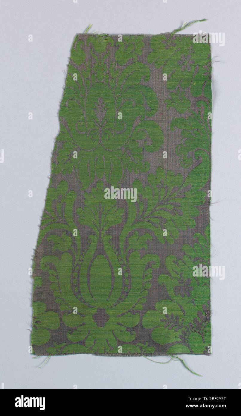 Fragment. Conception symétrique incomplète des grandes poches avec feuilles décoratives. Banque D'Images